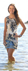 Island Escape Petite Women's A-Line Dress