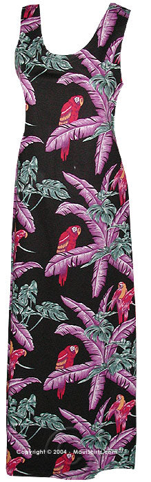 Jungle Bird Scoop Neck Slit Tank