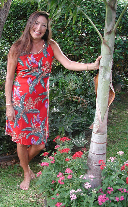 Jungle Bird Women's Short Tank Flared Dress