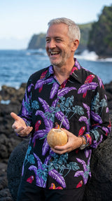 Jungle Bird Men's Long Sleeve Shirt — Men's Long Sleeve Shirts — Paradise Found (view 3)