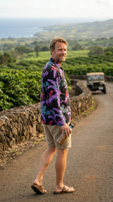 Jungle Bird Men's Long Sleeve Shirt — Men's Long Sleeve Shirts — Paradise Found (view 4)
