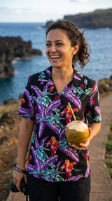 Jungle Bird women's paradise found shirt — Women's Camp Shirts — Paradise Found (view 8)
