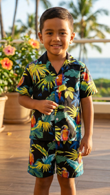 Jungle Parrots Boy's 2pc — Boys Cabana Sets — RJC (view 5)