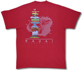 Kauai Garden Isle Sign Post T-Shirt