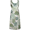 Monstera Leaves Women's Short Tank Flared Dress