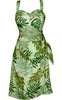 Leaves Smocked Back Sarong