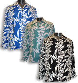 White Orchid Panel Kamehameha Long Sleeve