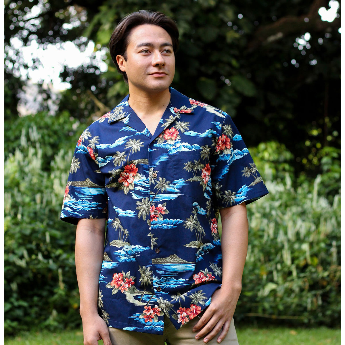Lost Island Hawaiian Mens Shirt
