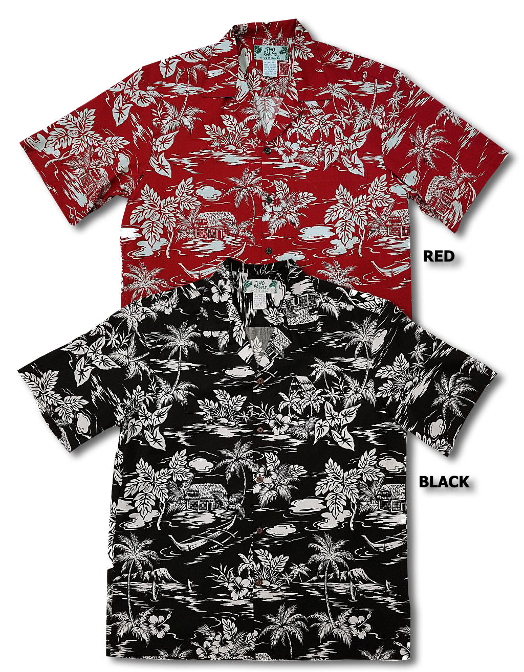 Woodcut Love Shack men's Hawaiian shirt