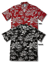 Woodcut Love Shack men's Hawaiian shirt