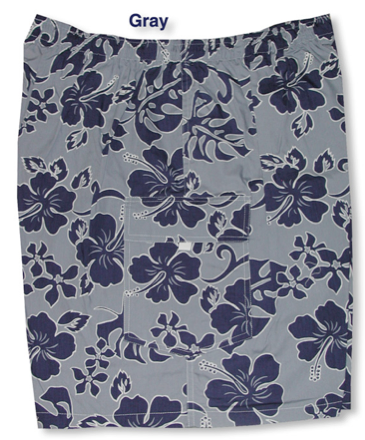 More Hibiscus men's cargo shorts