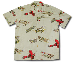 WWI Fighter Airplanes Men's Aloha Shirt