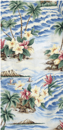 Plumeria Ocean men's cargo shorts
