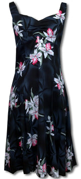 Midnight Orchid Empire Fit Princess Flared
