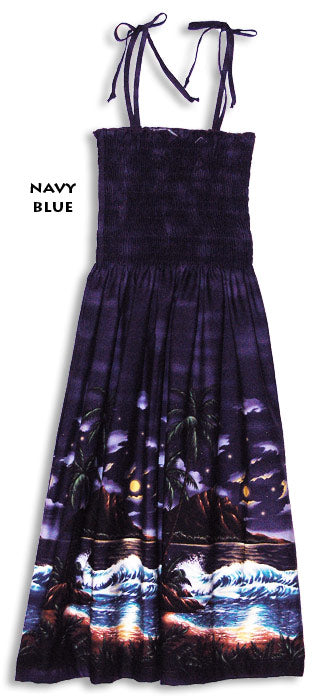 Moonlight Surf Smocked Tube Dress