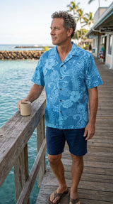 Native Island Symbols Men's Shirt — Men's Cotton Shirts — RJC (view 5)