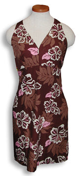 Neapolitan Hibiscus Empire Criss Cross Halter