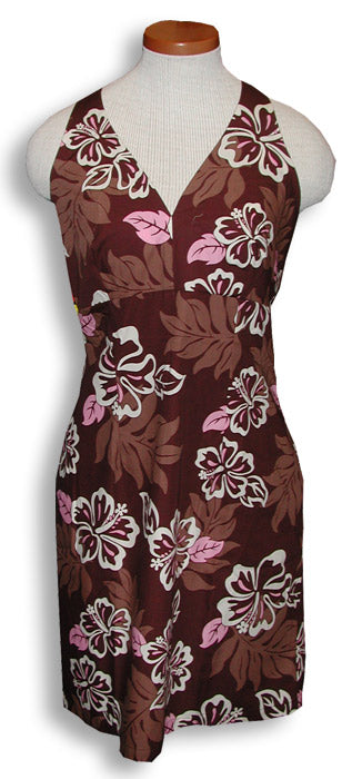 Neapolitan Hibiscus Empire Criss Cross Halter
