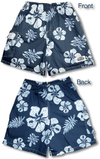 Old School Hibiscus men's & boy's cargo shorts
