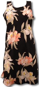 Orchid Corsage Women's Short Tank Flared Dress
