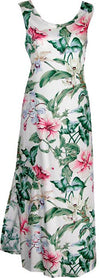 Orchid Hibiscus Scoop Neck Slit Tank