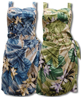 Orchid Jungle Smocked Back Sarong