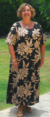 Orchid Monstera Dress with Pockets