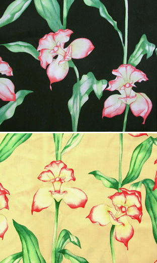 CLOSEOUT Orchid Panel Collarless Blouse