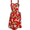 Orchid Panel Smocked Back Sarong