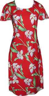 Orchid Panel A Line Cap Sleeve Dress