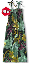 Oriental Watercolor Smocked Tube Dress