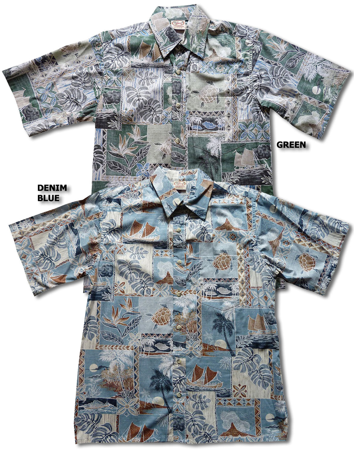 Pacifica Businessmen's Aloha Shirt with Placket