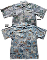 Pacifica Businessmen's Aloha Shirt with Placket