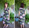 Pale Hibiscus Orchid Tie Back Dress with Pockets