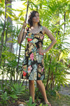 Hibiscus Monstera Empire Smocked Back