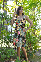Hibiscus Monstera Empire Smocked Back