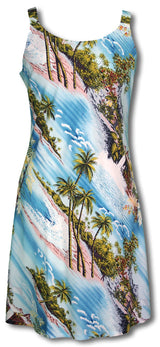 Paradise Island Surf Bias Cut Dress