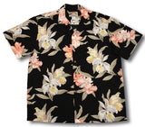 Paradise Orchid Corsage women's rayon shirt
