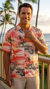 Paradise Island Surf Mens Shirt Matching Family — Men's Rayon Shirts — RJC (view 6)