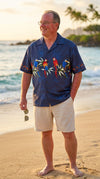 Parrots Bamboo Chest Band Men's Cotton — Men's Cotton Shirts — Pacific Legend