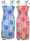 Pastel Floral Smocked Tube Dress