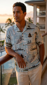 Pearl Harbor Remembered Dec 7th 1941 shirt — Men's Rayon Shirts — RJC (view 5)