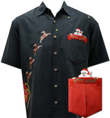 Peekaboo Santa Reindeer Sleigh Pocket