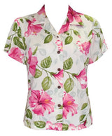 Petra Hibiscus Women's Fitted Blouse