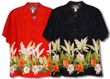 Pineapple Banana Garden Men's Rayon Aloha Shirt