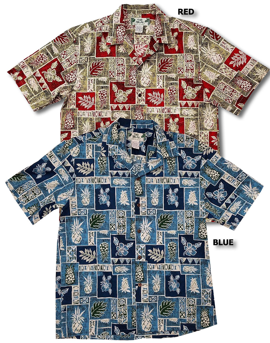 Pineapple Block men's Hawaiian shirt