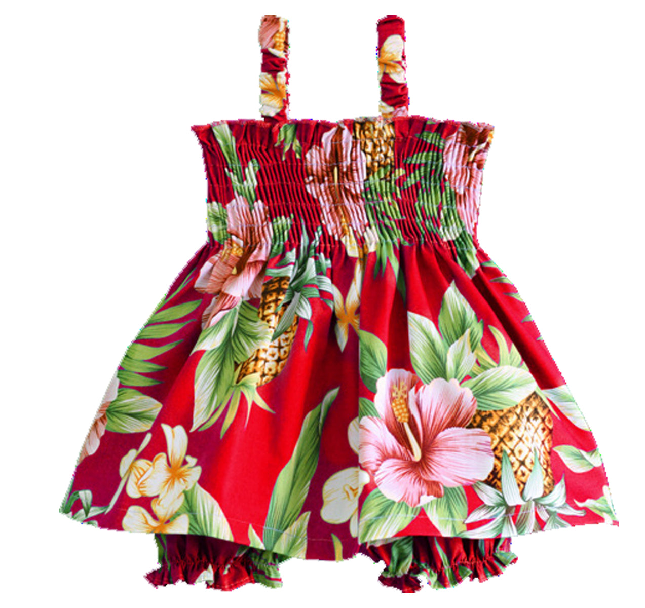 Pineapple Hibiscus Smocked 2pc