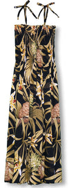 Pineapple Orchid Smocked Tube Dress