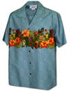 Pineapple Tiki Polynesian Drink Chest Band cotton aloha shirt