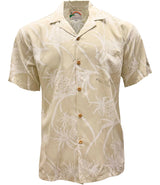 Men's Pineapple Luau, Wood Buttons, Luau, Dinner, Vacation, Aloha Friday, Made in Hawaii, Fabric: 100% Rayon, Fits: Larger Than Expected